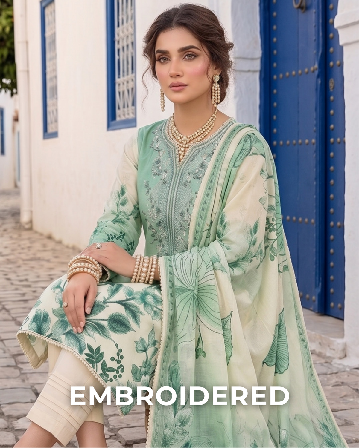 Embroidered