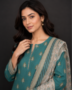3-Piece Printed Lawn Suit by Safina (D-221B)