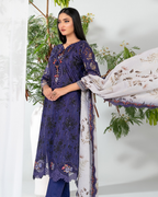 Teyana 3-Piece Embroidered Lawn by Tawakkal (D-3081)