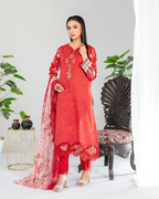Teyana 3-Piece Embroidered Lawn by Tawakkal (D-3082)