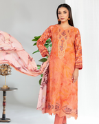 Teyana 3-Piece Embroidered Lawn by Tawakkal (D-3080)