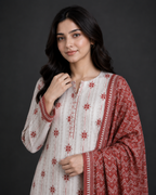 Unstitched 3 Piece Printed Lawn