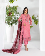 Teyana 3-Piece Embroidered Lawn by Tawakkal (D-3086)