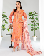 Teyana 3-Piece Embroidered Lawn by Tawakkal (D-3080)