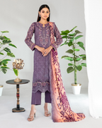 Teyana 3-Piece Embroidered Lawn by Tawakkal (D-3079)