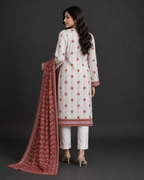 Unstitched 3 Piece Printed Lawn