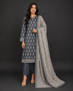 3-Piece Printed Lawn Suit by Safina (D-183B)