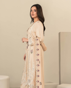 Viscose Cut Dana Embroidered Suit with Chiffon Dupatta