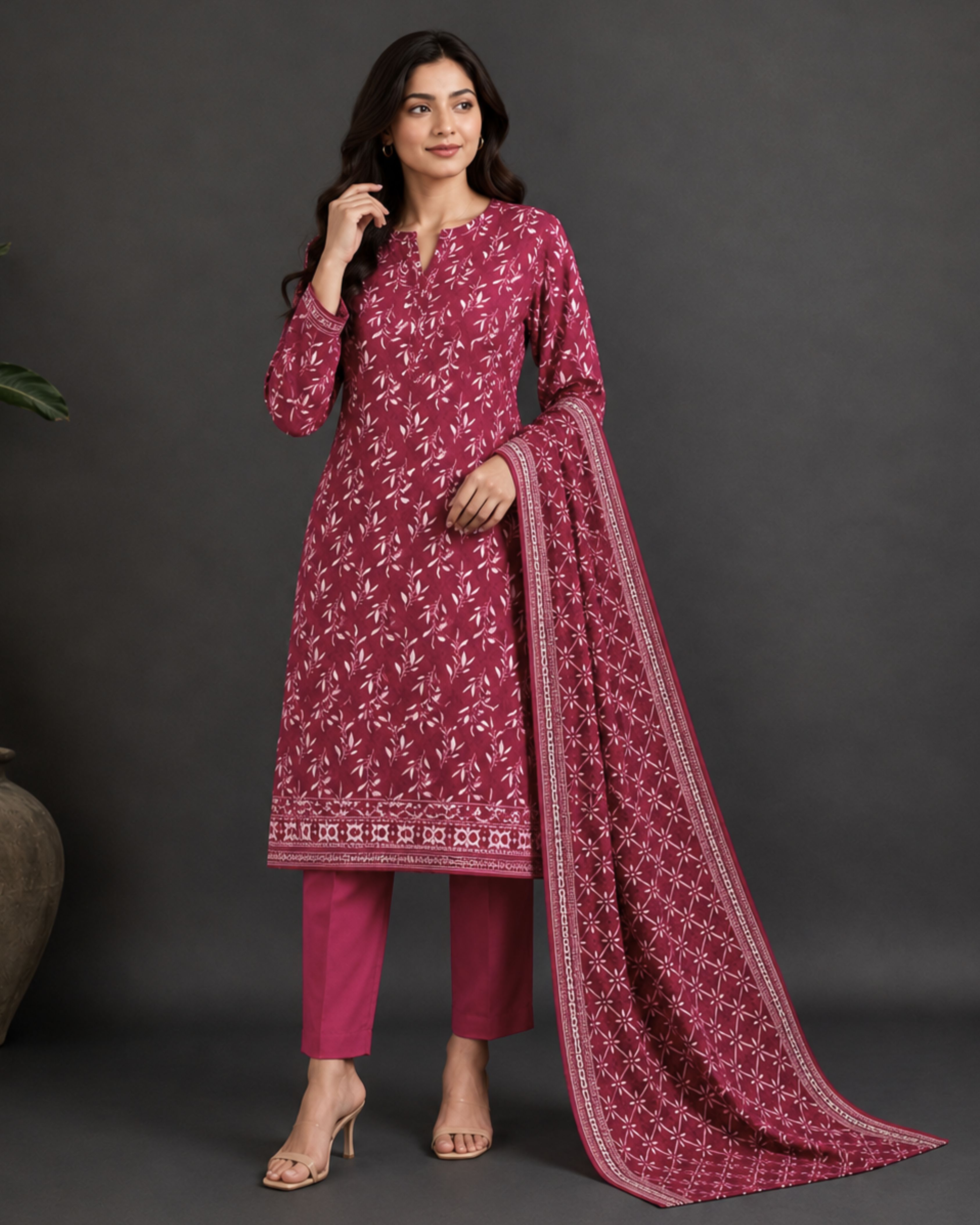 3-Piece Printed Lawn Suit by Safina (D-02a)