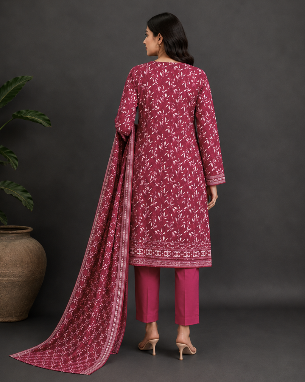 3-Piece Printed Lawn Suit by Safina (D-02a)