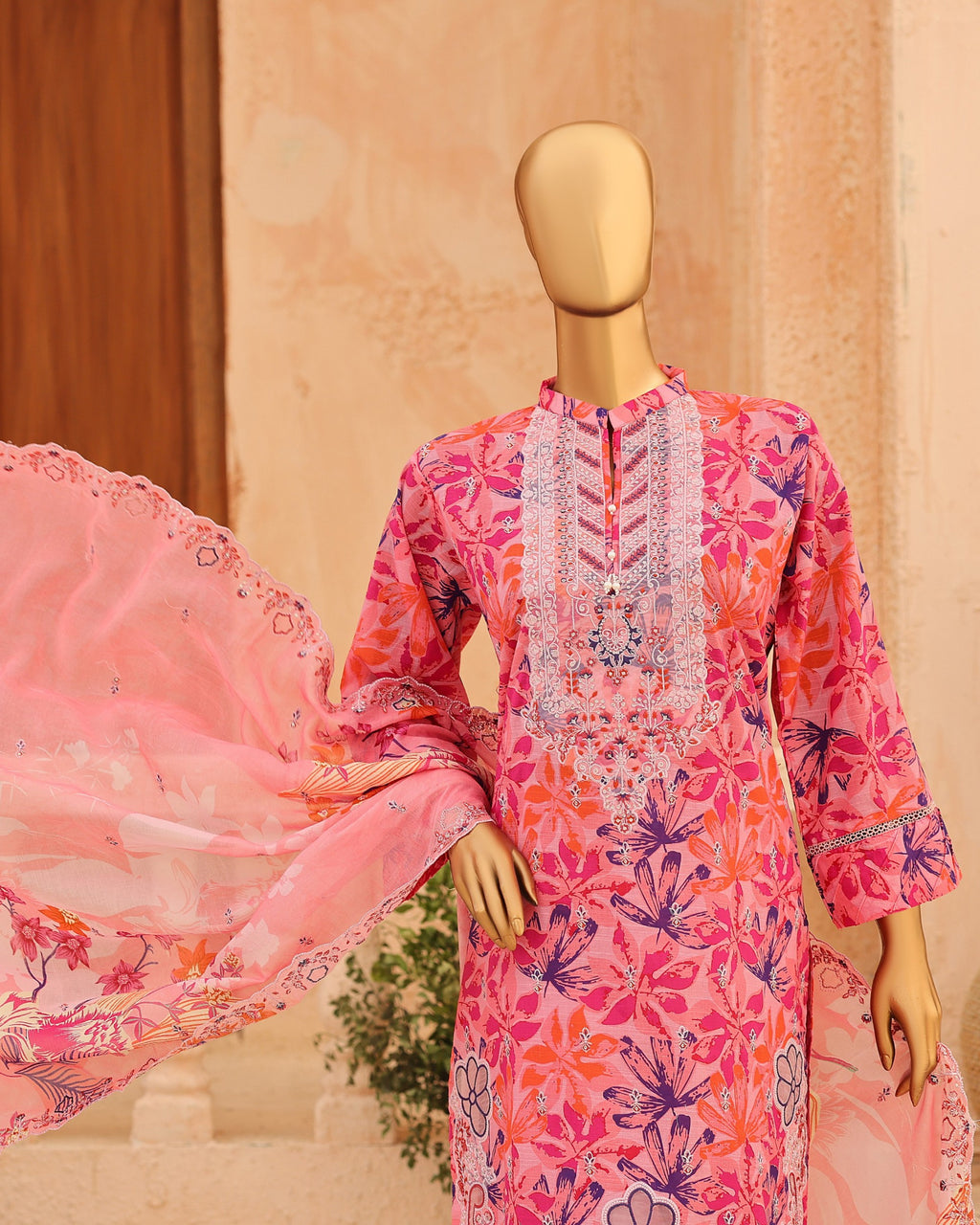 Casca 3-Piece Embroidered Lawn by Dr. Haris (CAS-009)
