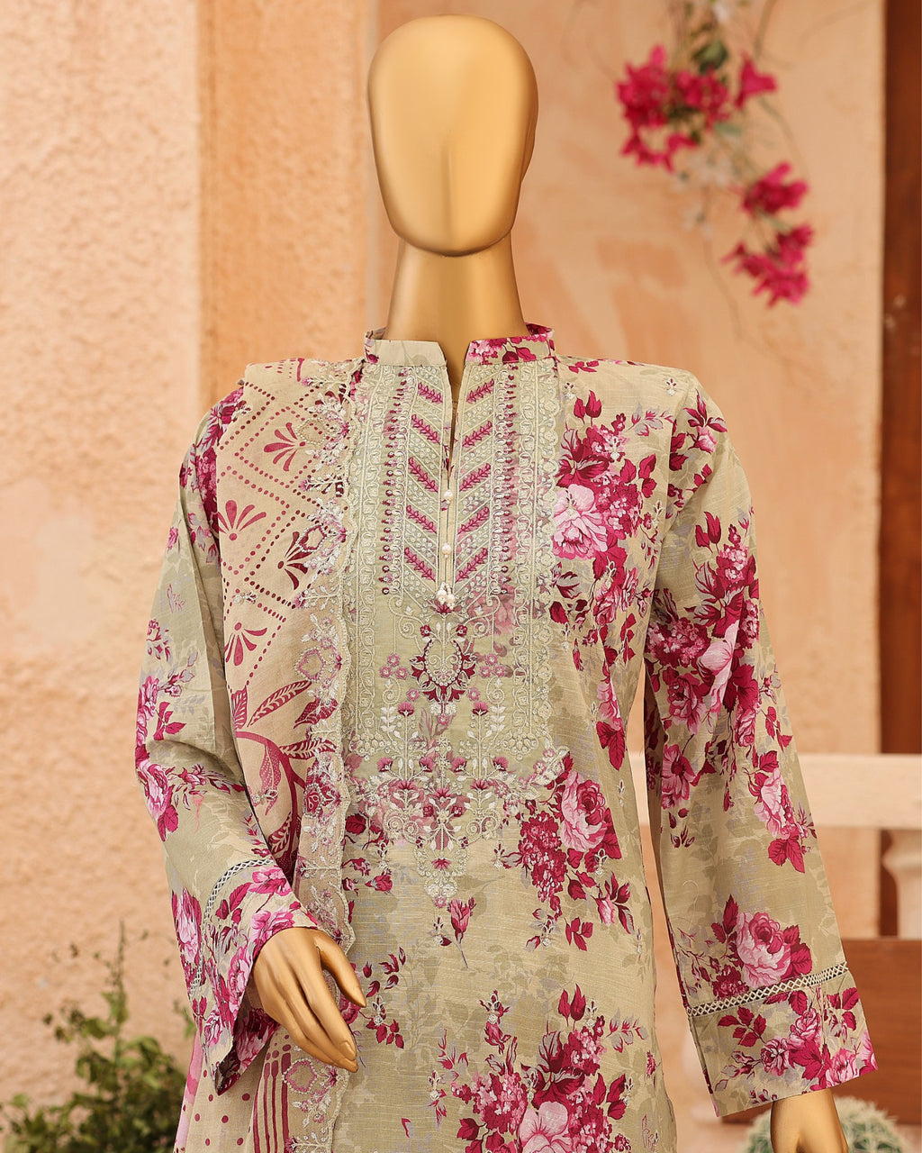 Casca 3-Piece Embroidered Lawn by Dr. Haris (CAS-008)