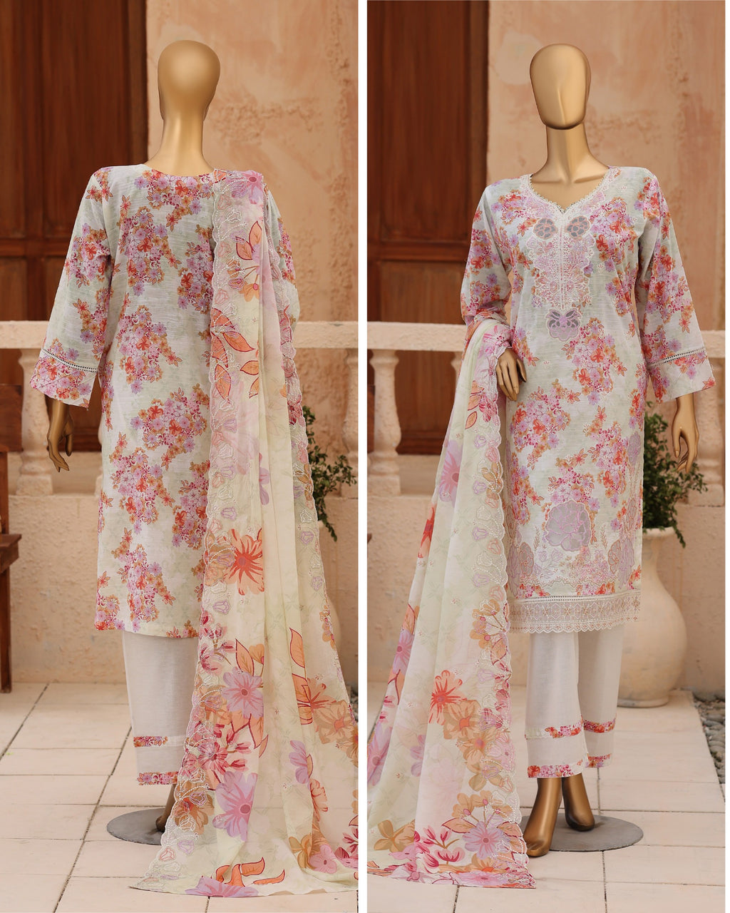 Casca 3-Piece Embroidered Lawn by Dr. Haris (CAS-003)