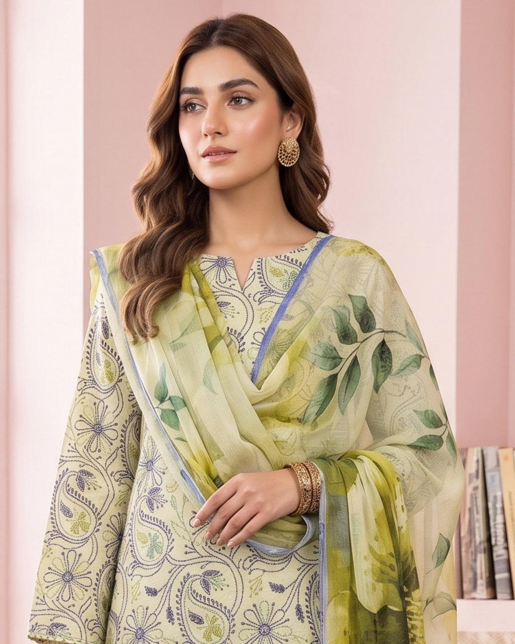 Dr Print 3-Piece Printed Lawn by Dr. Haris (V15-001)