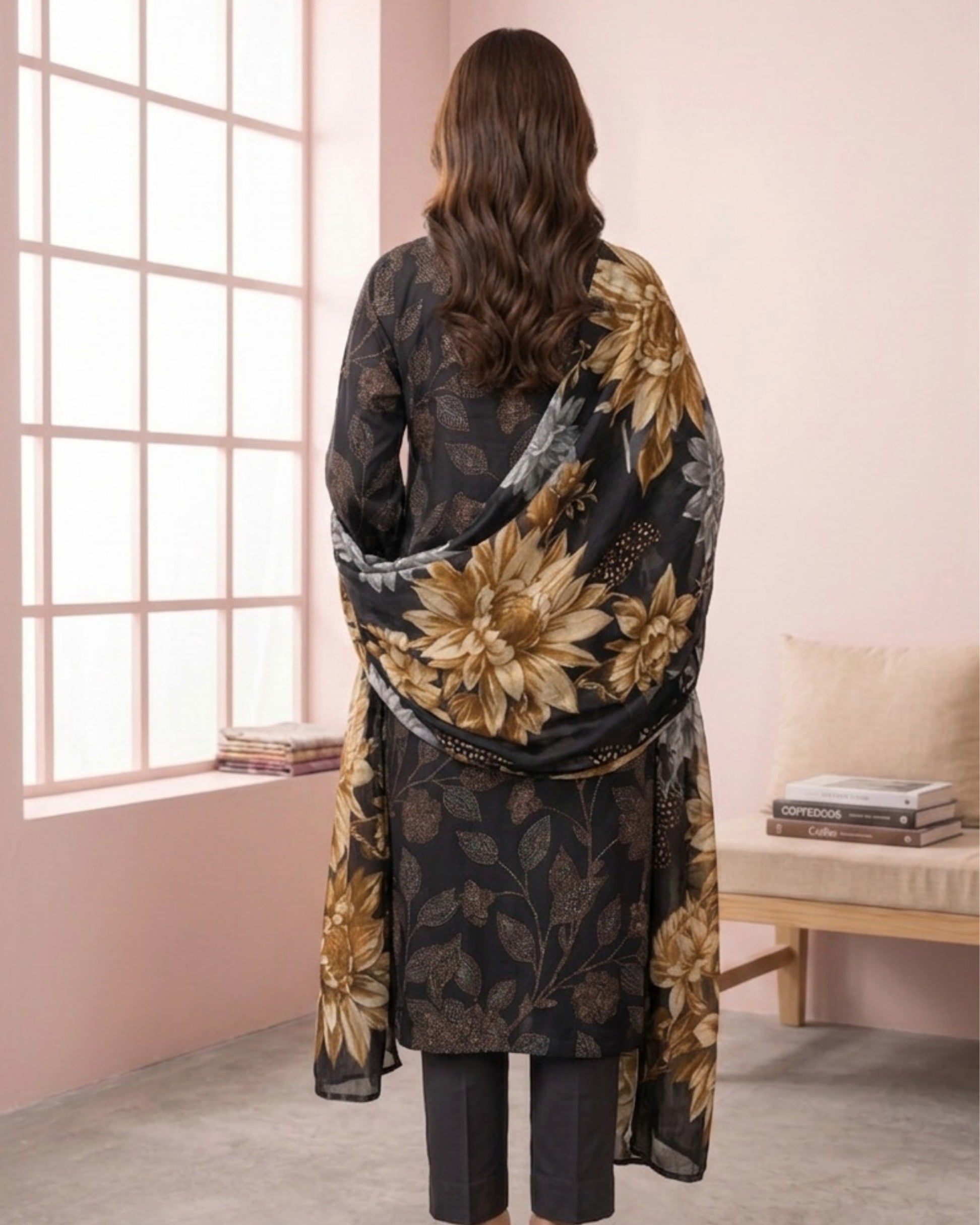 Dr Print 3-Piece Printed Lawn by Dr. Haris (V15-002)