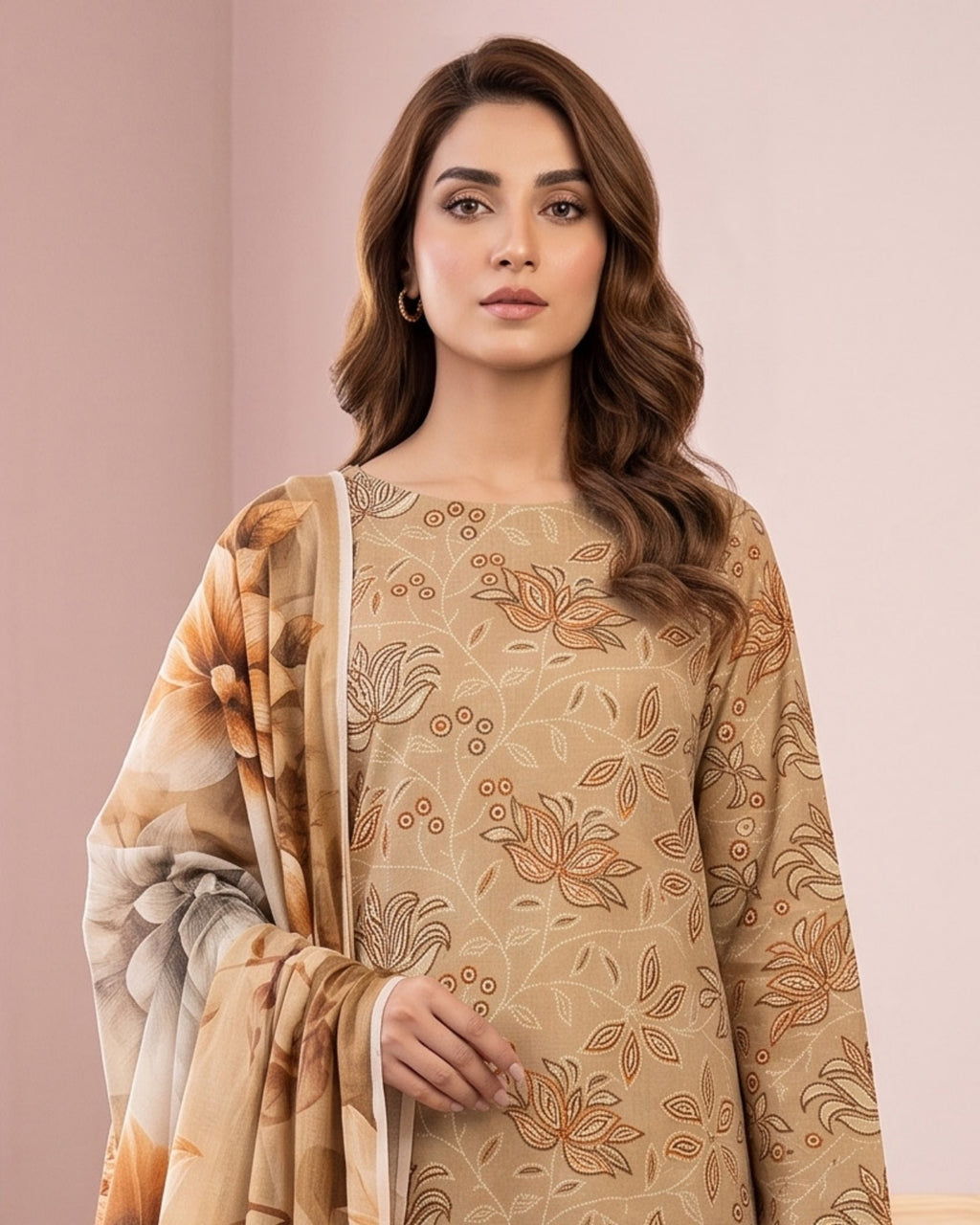 Dr Print 3-Piece Printed Lawn by Dr. Haris (V15-004)