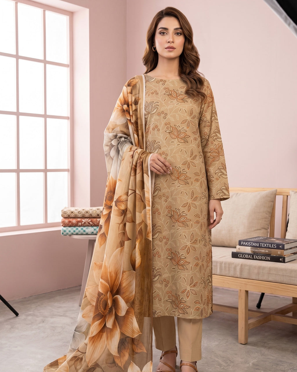 Dr Print 3-Piece Printed Lawn by Dr. Haris (V15-004)