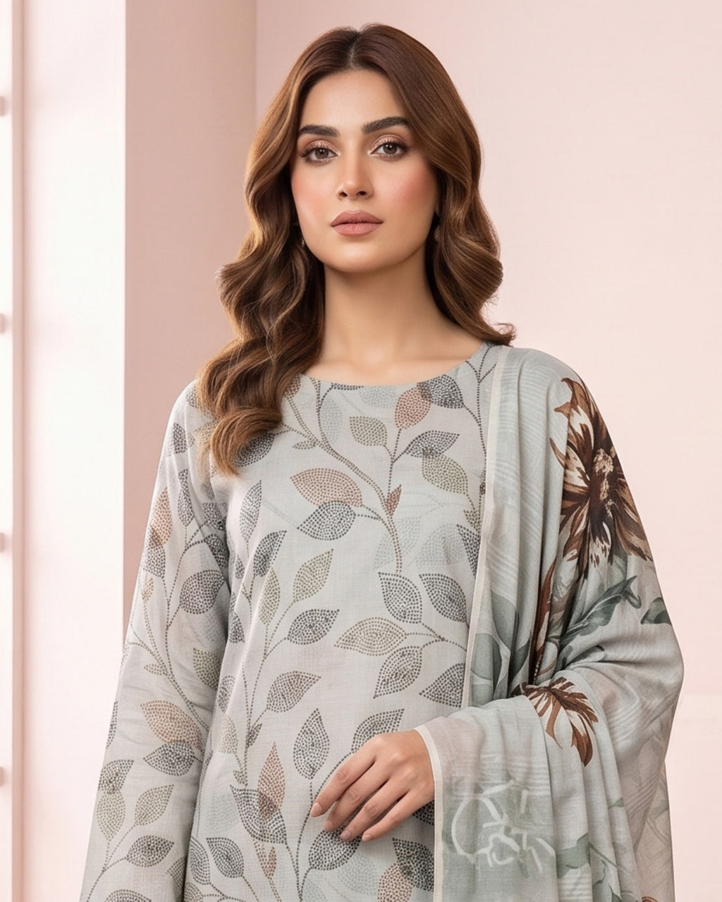 Dr Print 3-Piece Printed Lawn by Dr. Haris (V15-006)