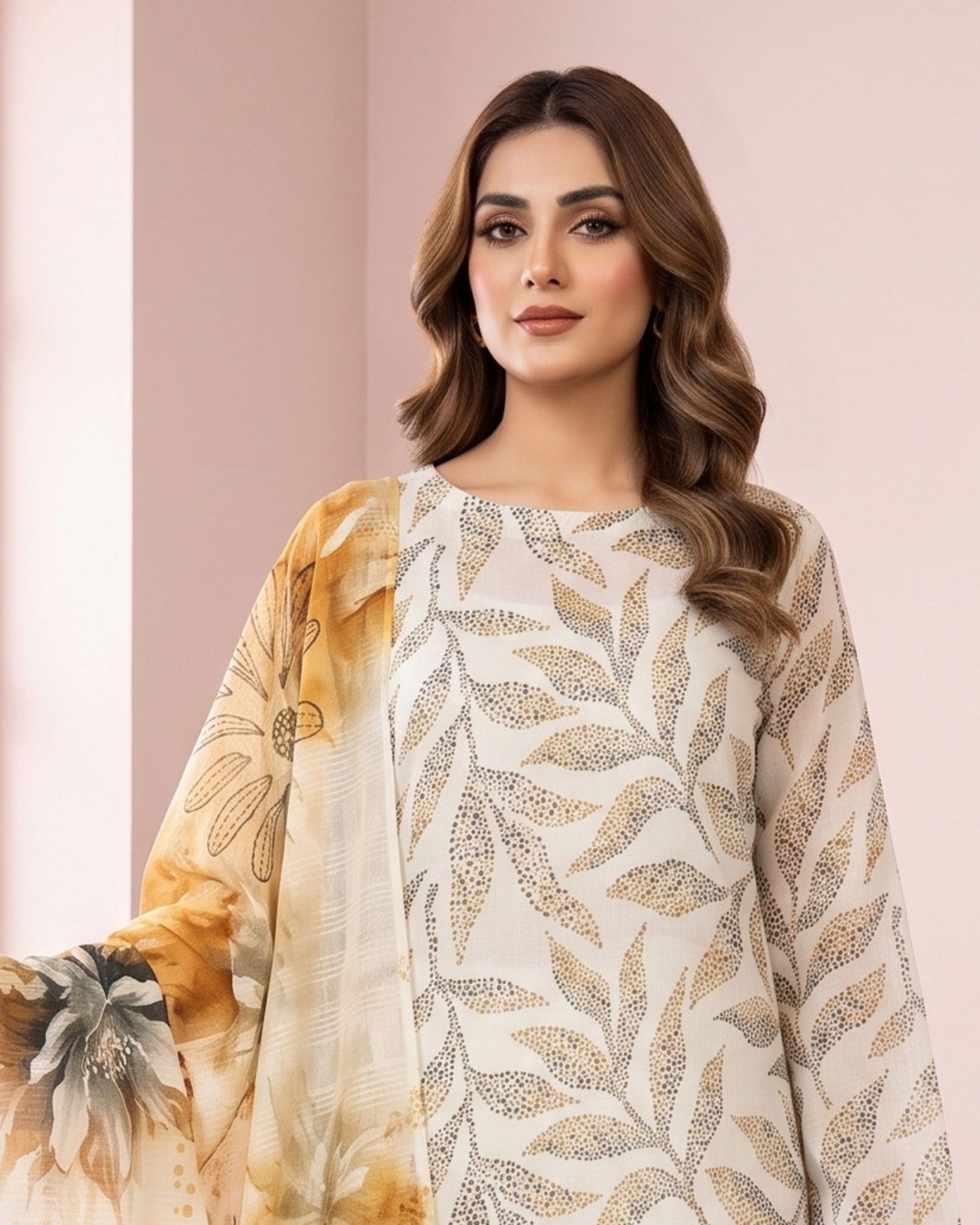 Dr Print 3-Piece Printed Lawn by Dr. Haris (V15-008)