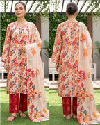 Dr Print 3-Piece Printed Lawn by Dr. Haris (V19-001)