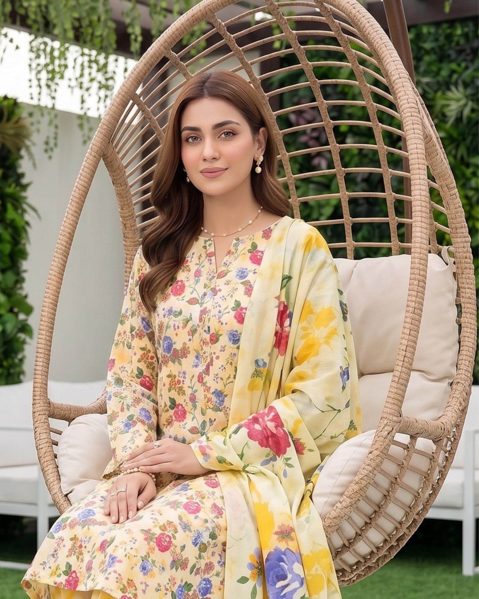 Dr Print 3-Piece Printed Lawn by Dr. Haris (V19-003)