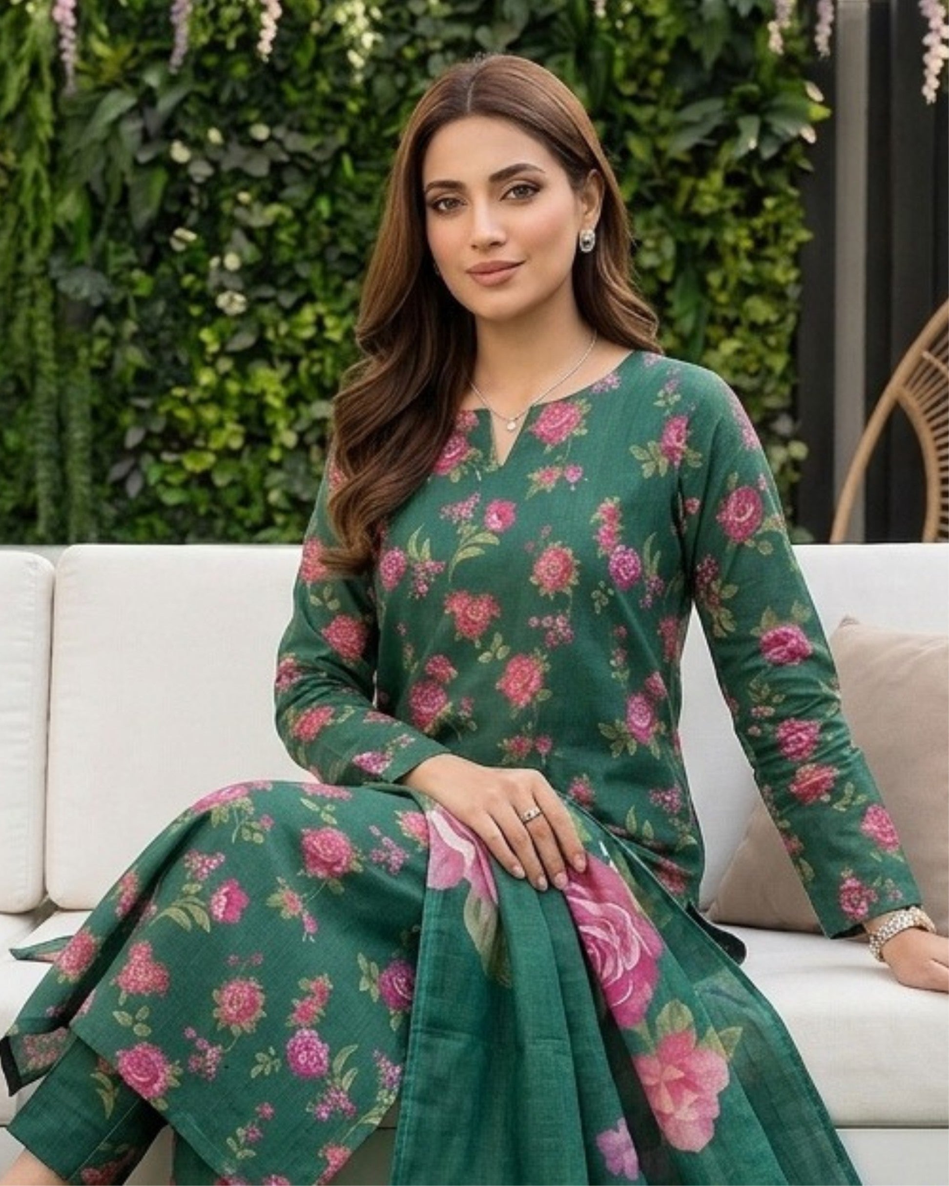 Dr Print 3-Piece Printed Lawn by Dr. Haris (V19-005)