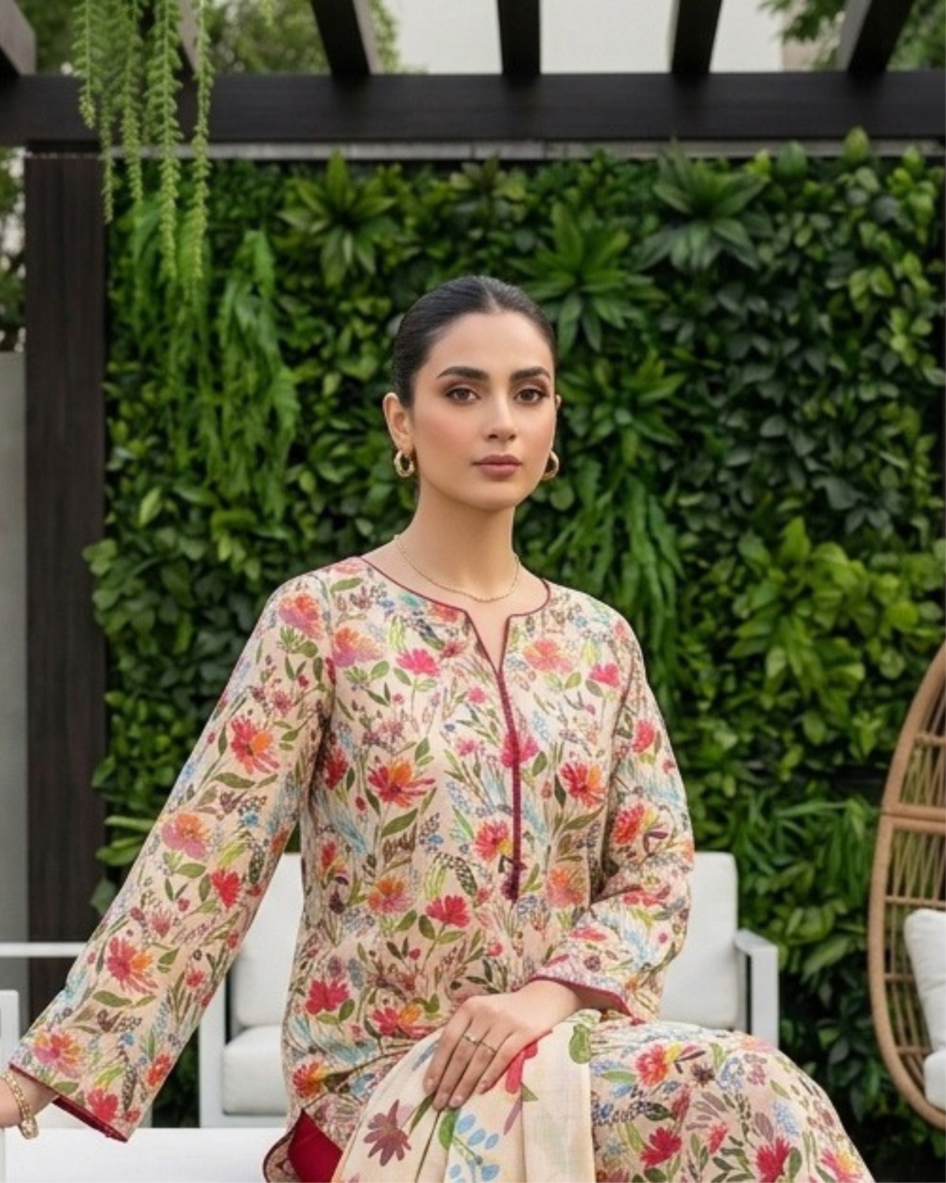 Dr Print 3-Piece Printed Lawn by Dr. Haris (V19-006)