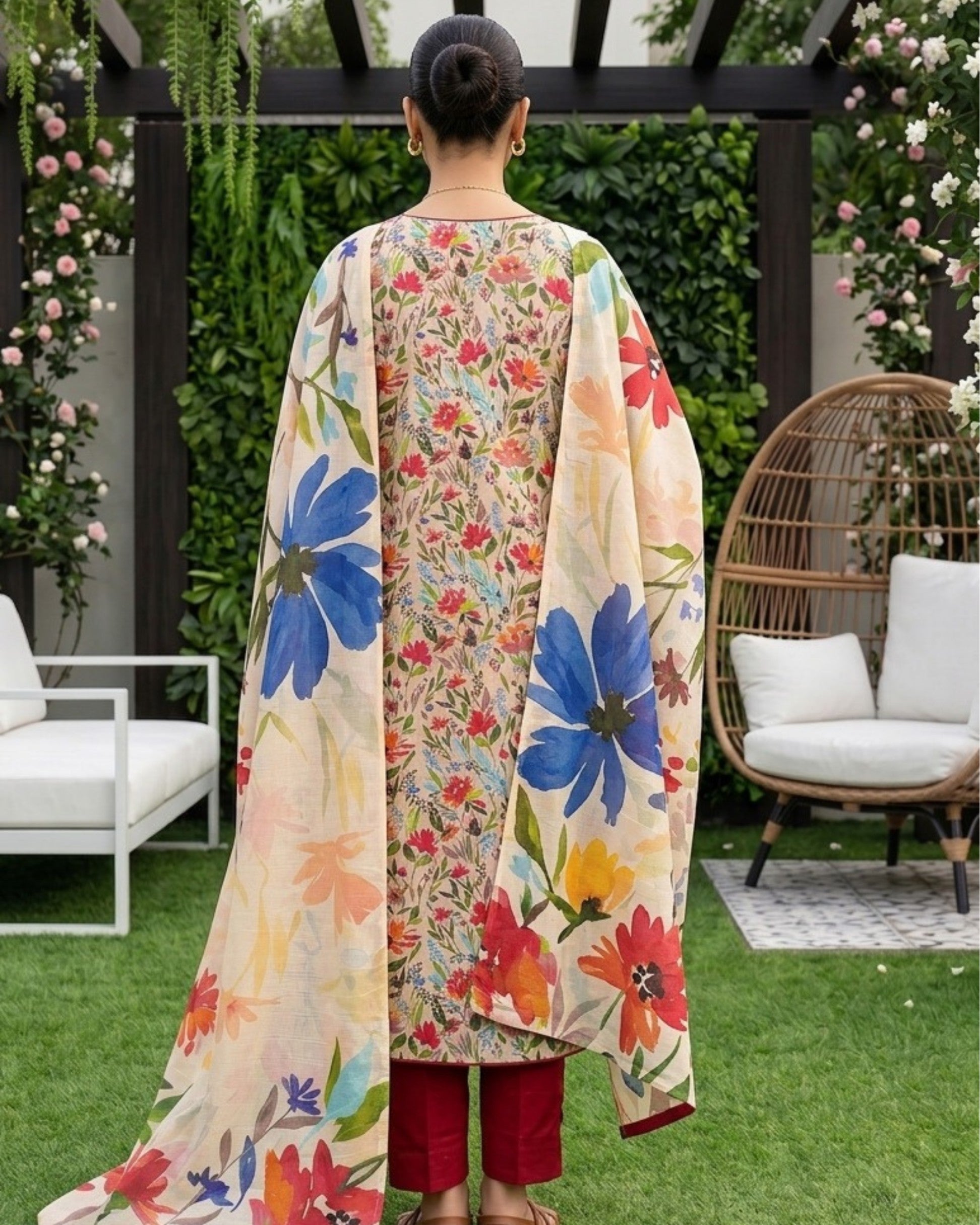 Dr Print 3-Piece Printed Lawn by Dr. Haris (V19-006)