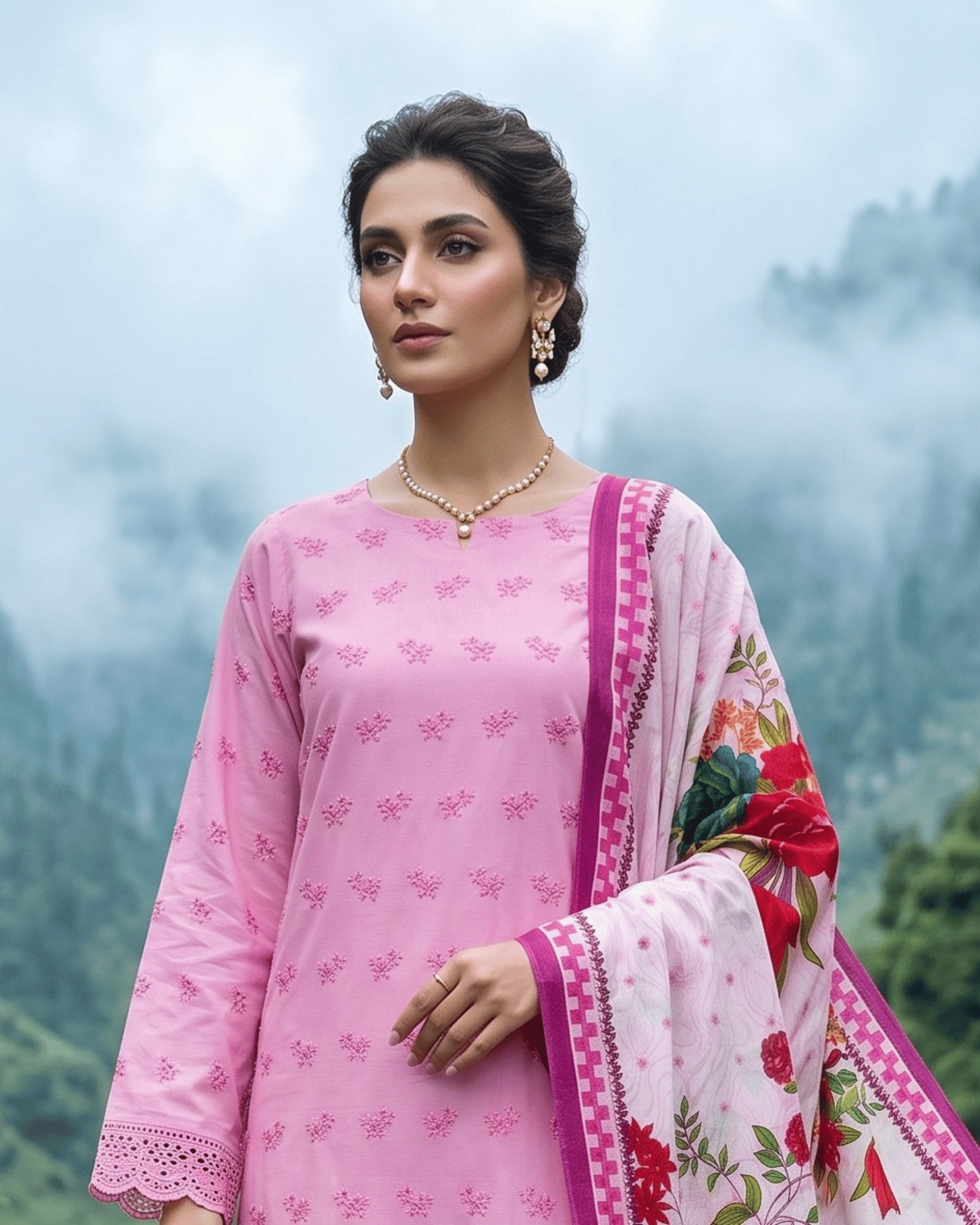 Esra 3-Piece Chickenkari Lawn by Dr. Haris (ESR-012)