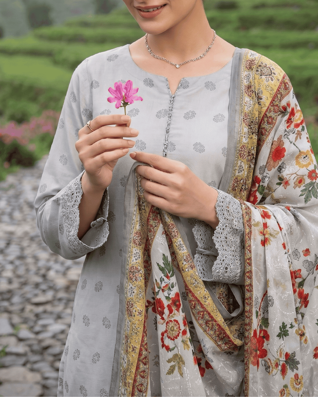 Esra 3-Piece Chickenkari Lawn by Dr. Haris (ESR-017)