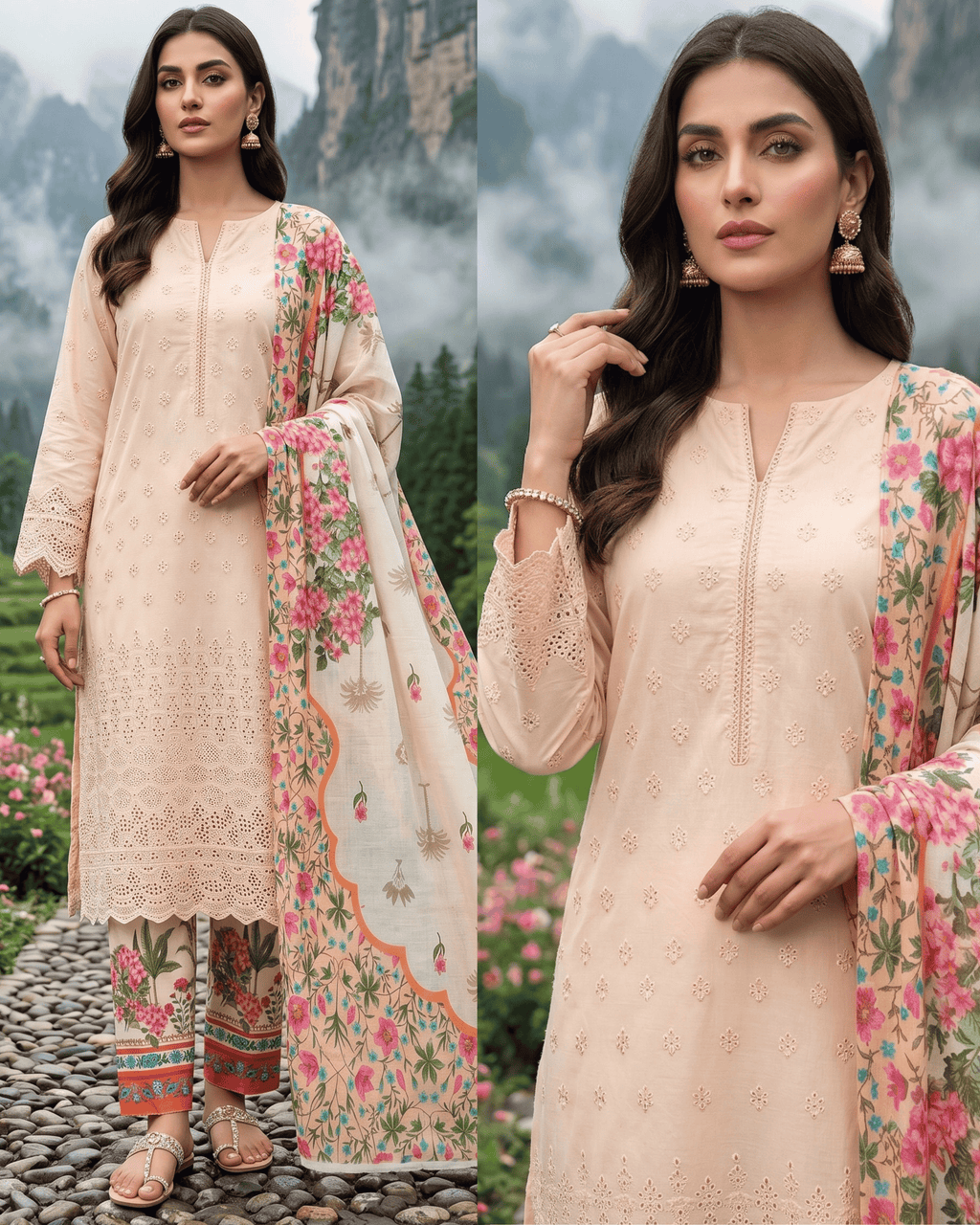 Esra 3-Piece Chickenkari Lawn by Dr. Haris (ESR-021)