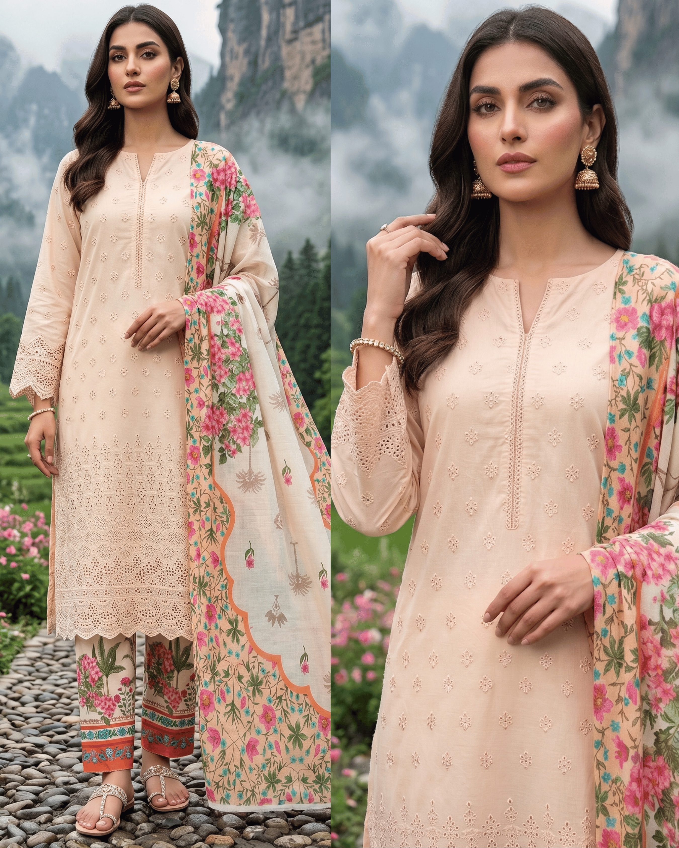 Esra 3-Piece Chickenkari Lawn by Dr. Haris (ESR-021)