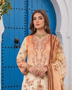 Rozana 3-Piece Embroidered Lawn by Dr. Haris (ROZ-004)