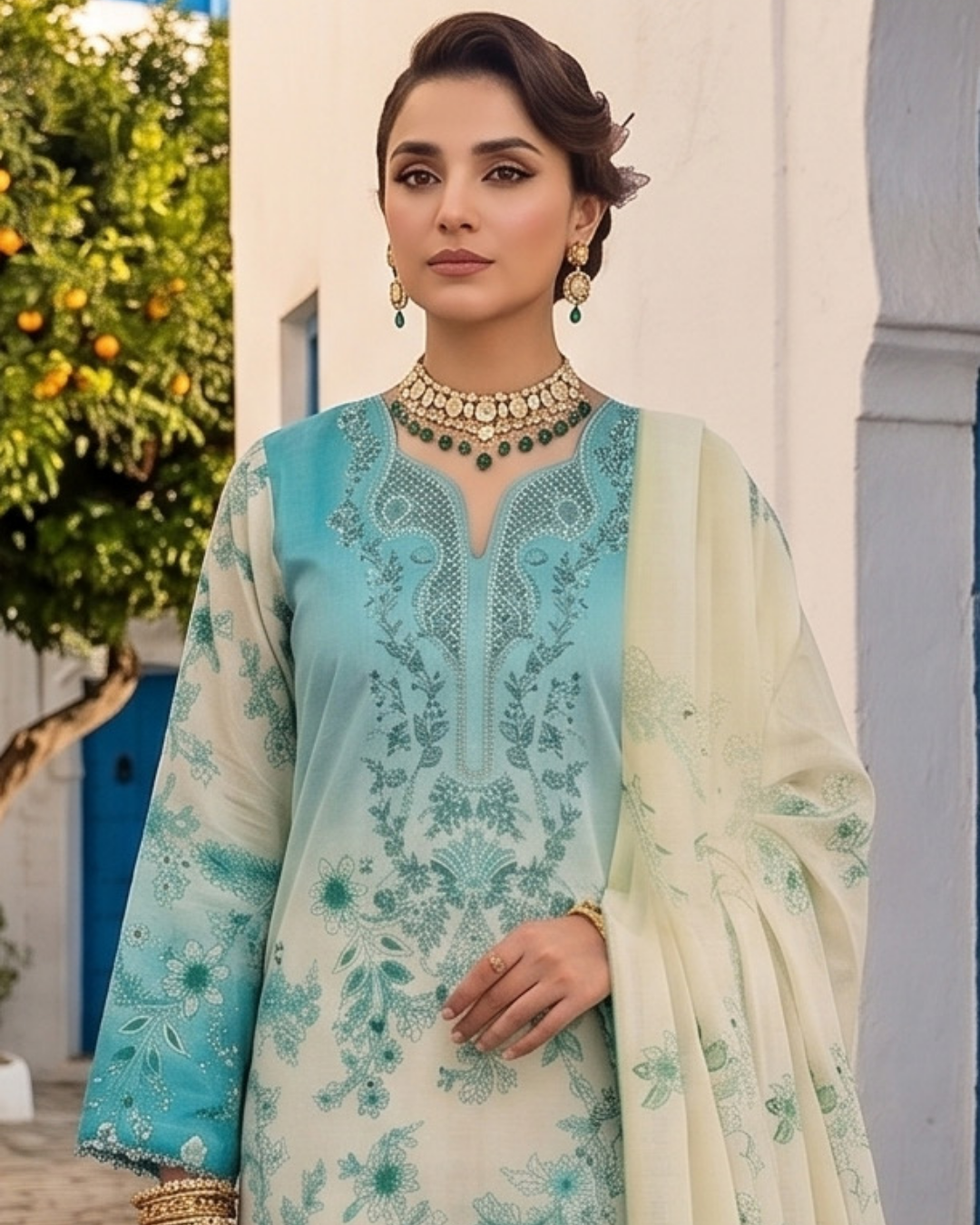 Rozana 3-Piece Embroidered Lawn by Dr. Haris (ROZ-006)