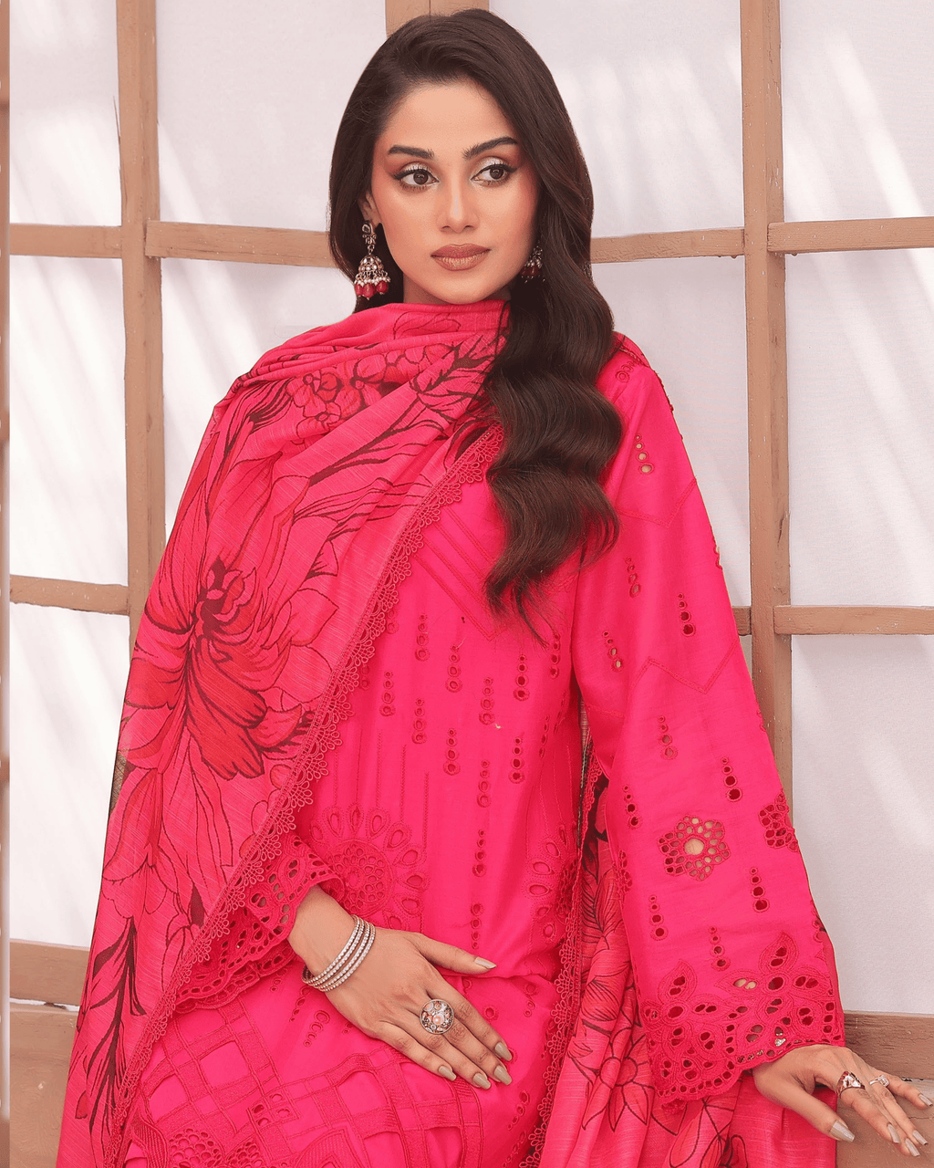 Dr Shiffli 3-Piece Embroidered Lawn by Dr. Haris (DRS-023)