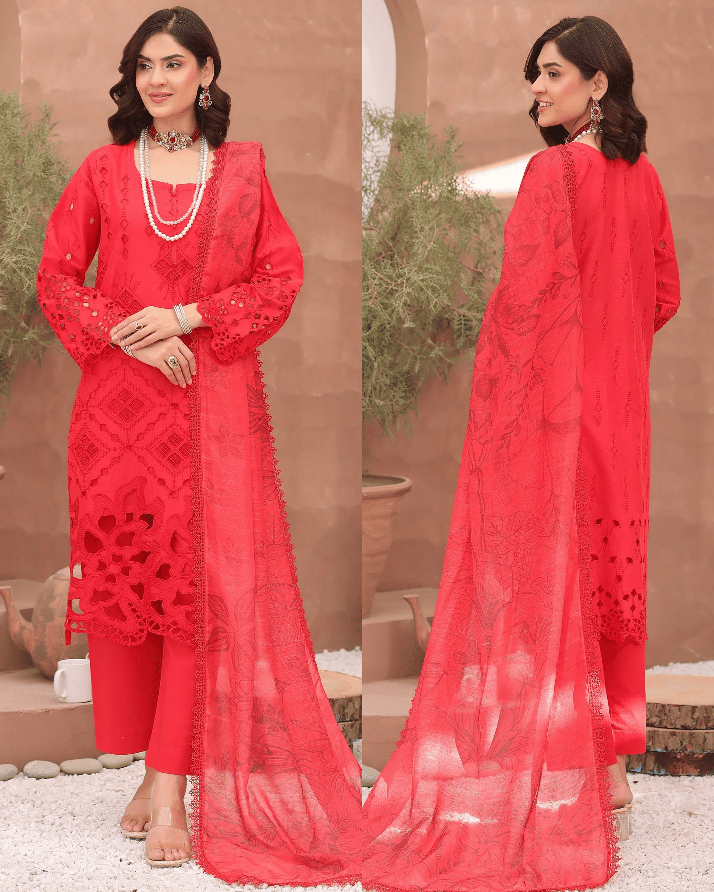 Dr Shiffli 3-Piece Embroidered Lawn by Dr. Haris (DRS-024)