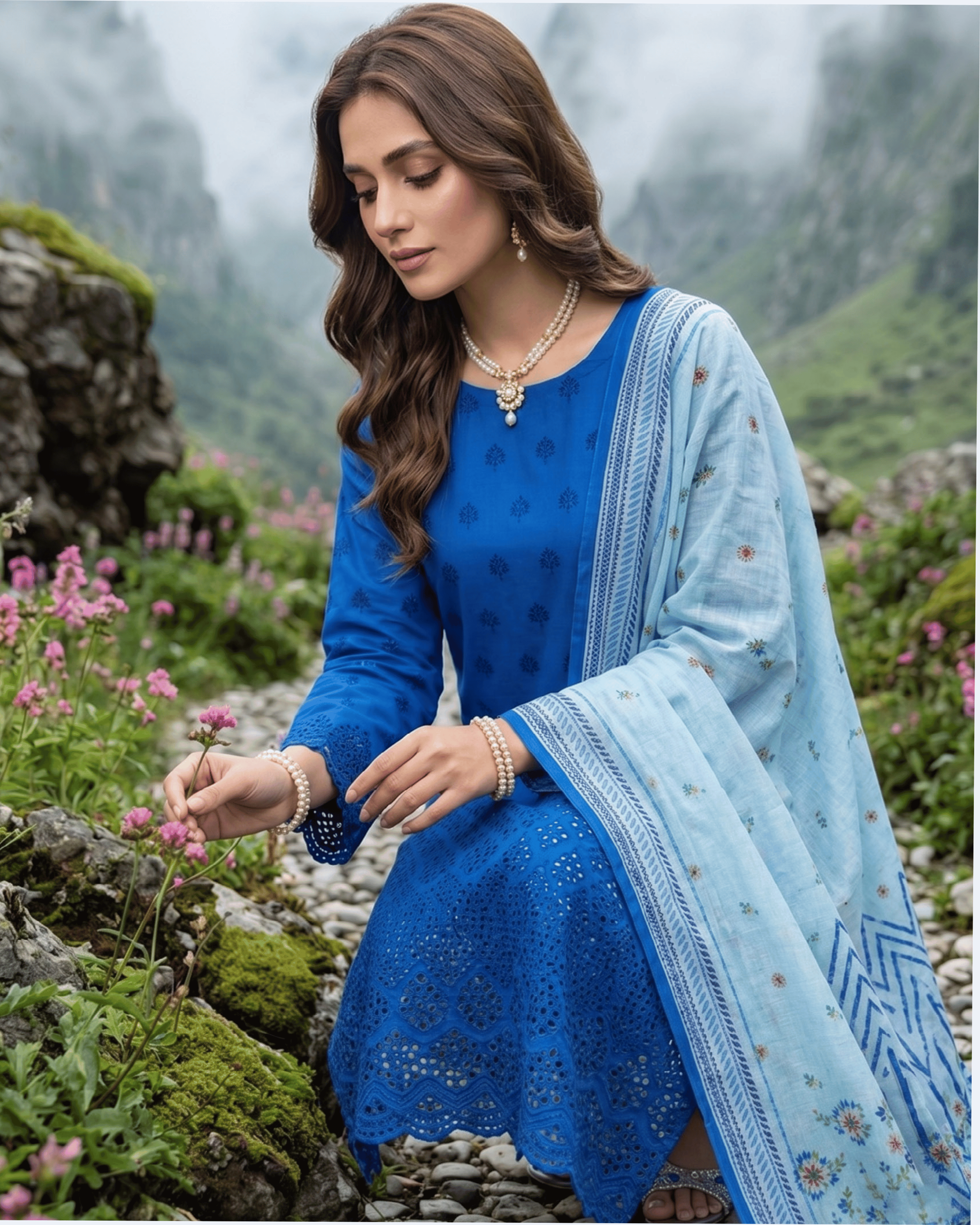Esra 3-Piece Chickenkari Lawn by Dr. Haris (ESR-020)