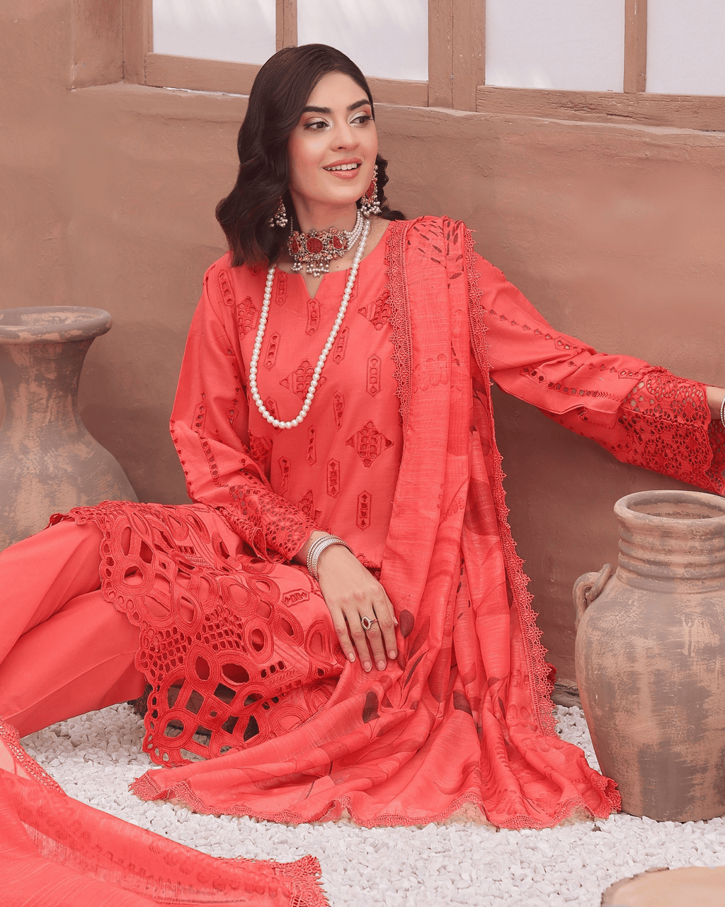 Dr Shiffli 3-Piece Embroidered Lawn by Dr. Haris (DRS-029)