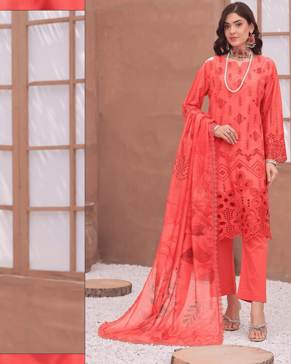 Dr Shiffli 3-Piece Embroidered Lawn by Dr. Haris (DRS-029)