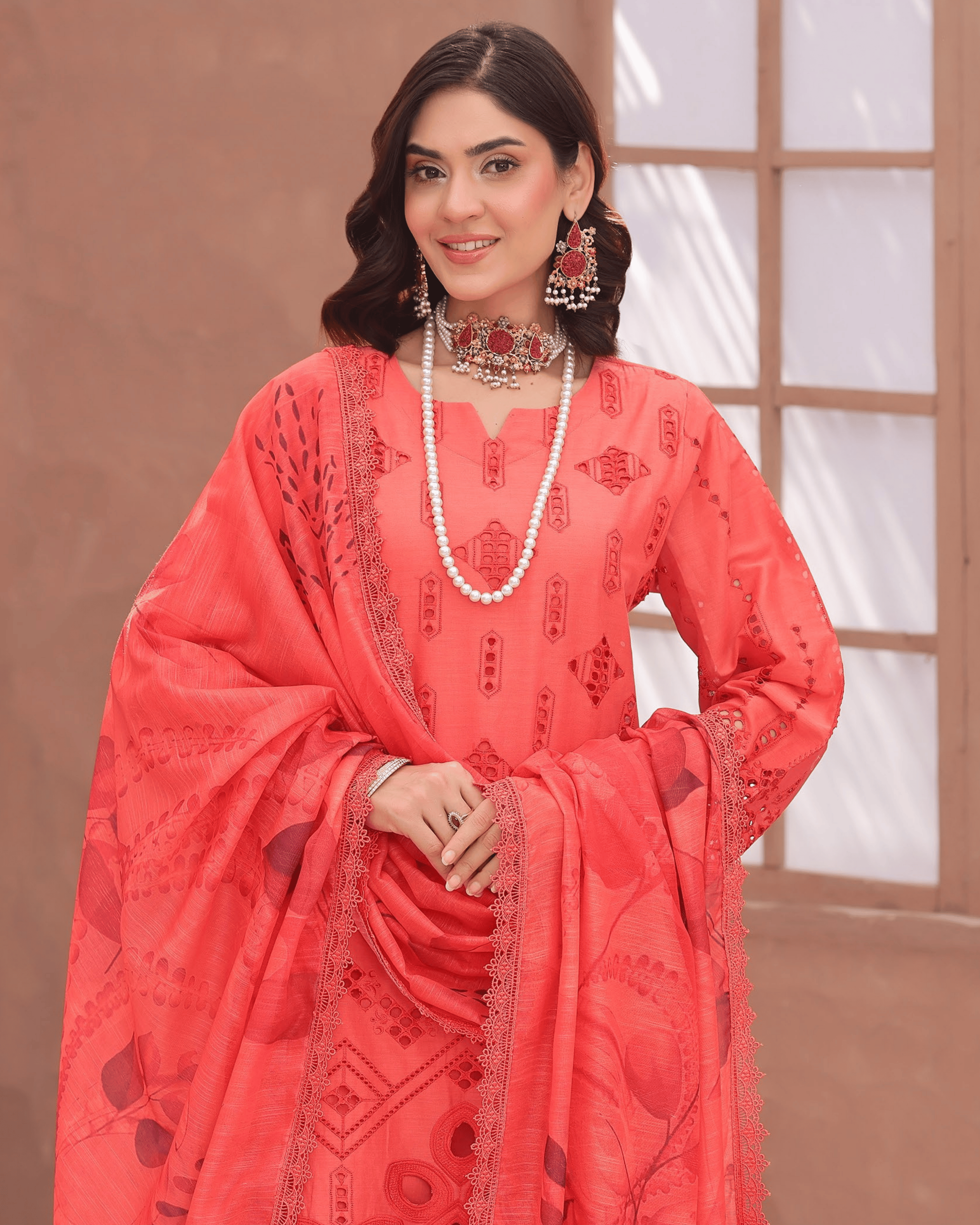 Dr Shiffli 3-Piece Embroidered Lawn by Dr. Haris (DRS-029)