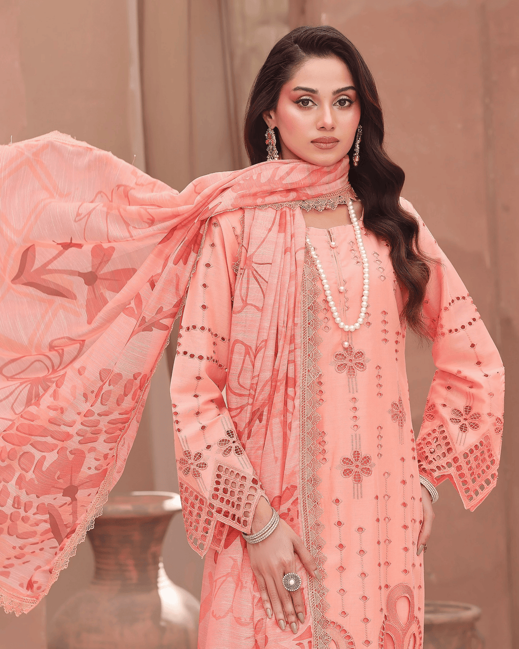 Dr Shiffli 3-Piece Embroidered Lawn by Dr. Haris (DRS-030)