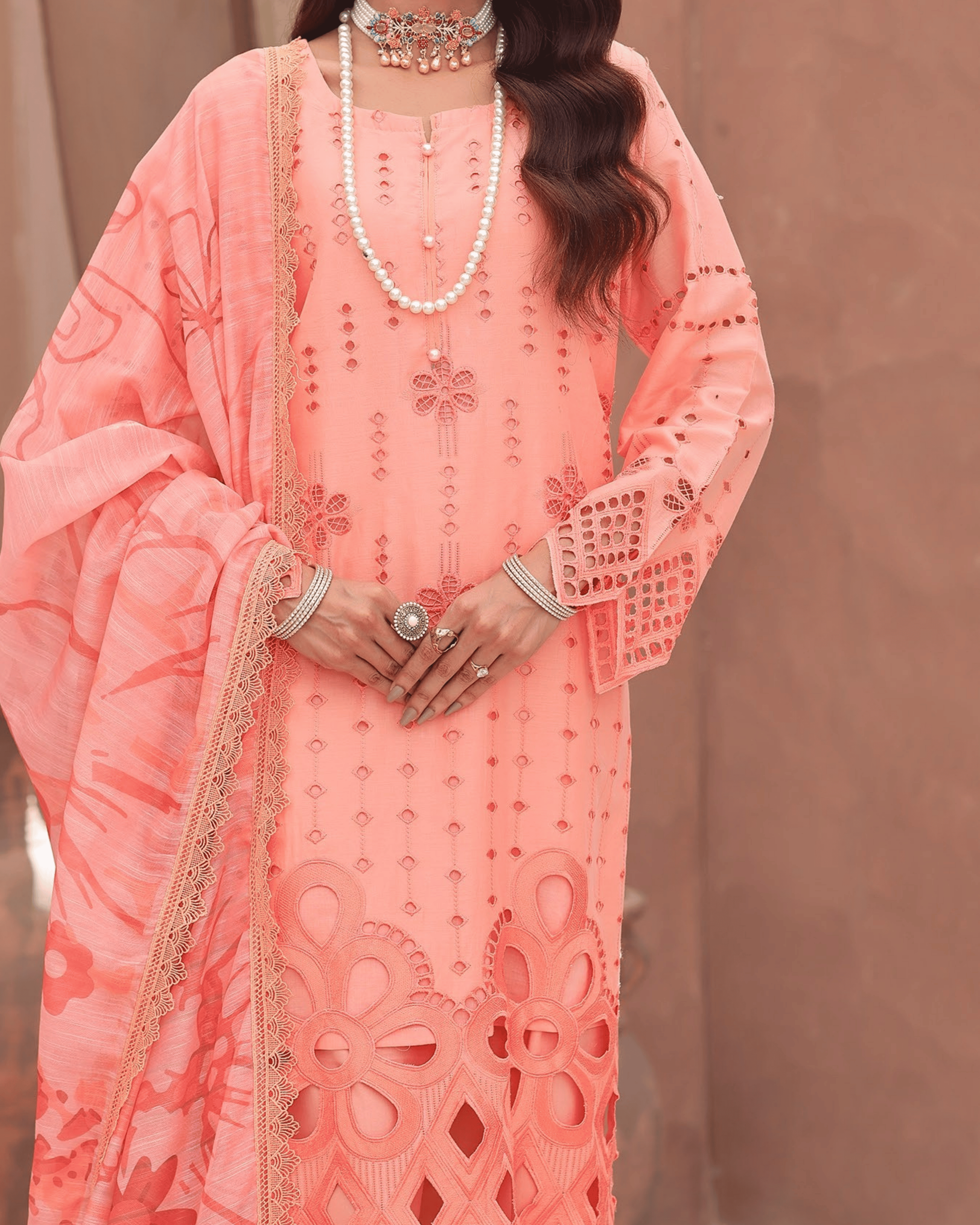 Dr Shiffli 3-Piece Embroidered Lawn by Dr. Haris (DRS-030)
