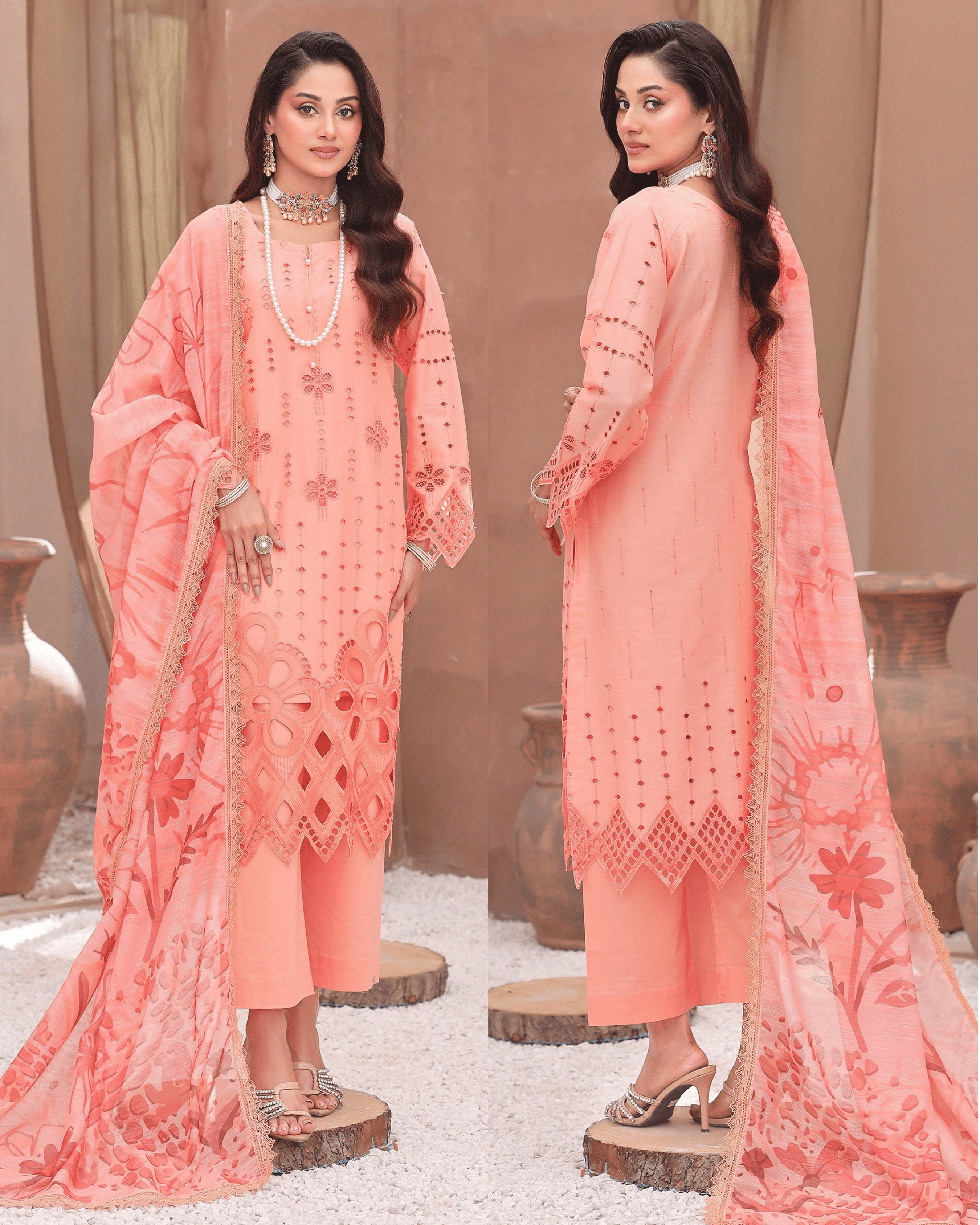 Dr Shiffli 3-Piece Embroidered Lawn by Dr. Haris (DRS-030)
