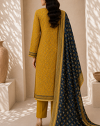 3-Piece Printed Lawn Suit by Safina A-One Textile (D-04a)