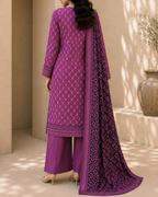 3-Piece Printed Lawn Suit by Safina A-One Textile (D-04b)