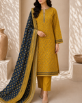3-Piece Printed Lawn Suit by Safina A-One Textile (D-04a)