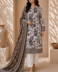 3-Piece Printed Lawn Suit by Safina A-One Textile (D-08a)