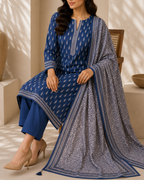 3-Piece Printed Lawn Suit by Safina A-One Textile (D-183)