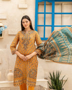 Laveen 3-Piece Embroidered Lawn by Tawakkal (D-4128)