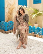 Neel 3-Piece Embroidered Lawn by Tawakkal (D-4125)